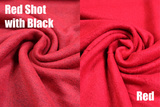 Red & Black Reversible Wool Coating