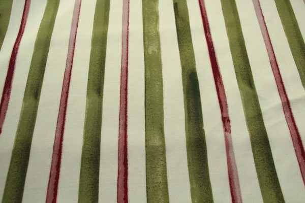 Watermelon Stripes Waterproofed & UV Coated Canvas