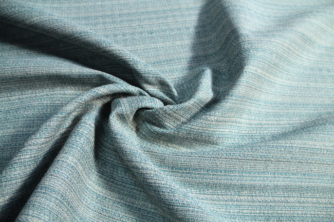 Aqua Blue & Beige "Tweed Look" Upholstery Woven