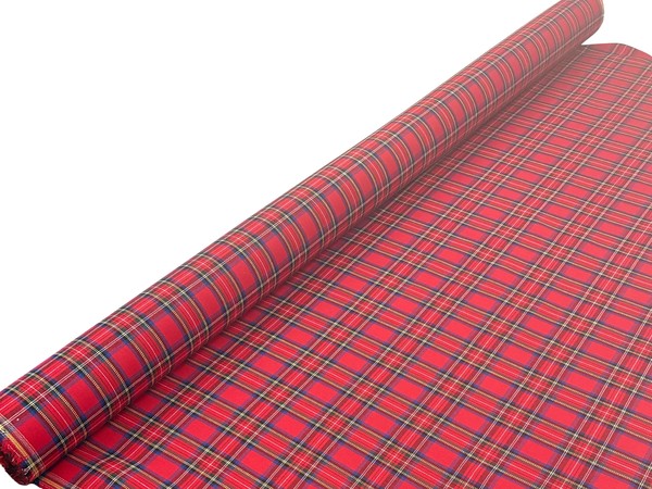 Classic Red, Blue & Green Brushed Cotton Check