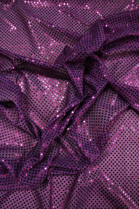 Magenta on Purple Mini Disco Dot