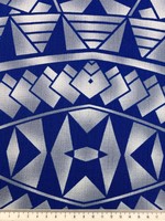 Blues Pacific Island Cotton Dobby
