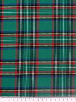 Classic Green, Blue & Red Brushed Cotton Check