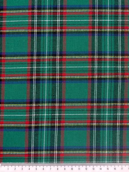 Classic Green, Blue & Red Brushed Cotton Check