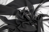 Japanese Black Plain Chiffon