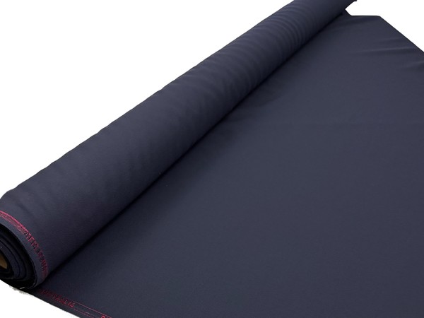 Navy Wool / Poly Blend Suiting