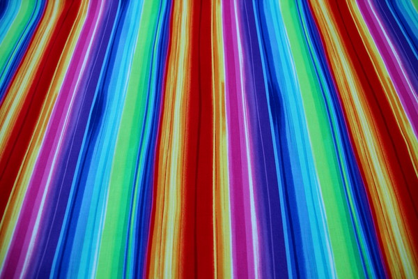 Rainbow Spectrum Printed Cotton New Image