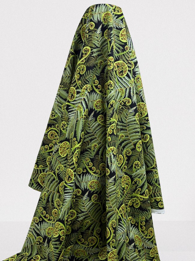 Vibrant Ferns Kiwiana Cotton