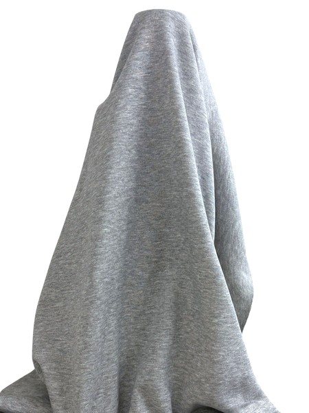 Grey Marle Brushed Sweatshirting