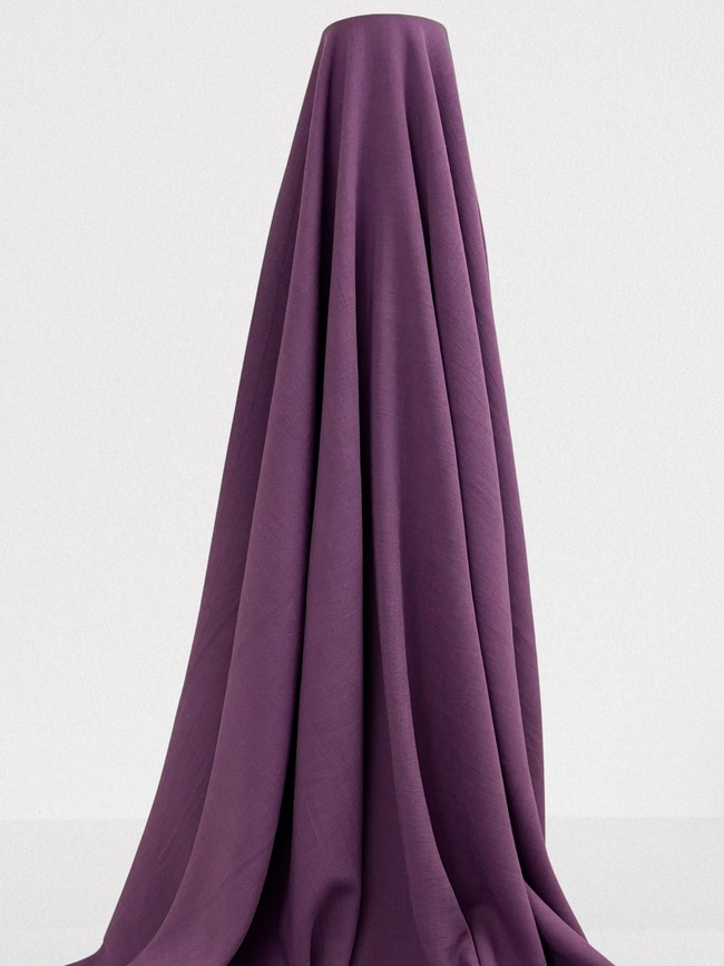 Light Weight Grape Linen Blend