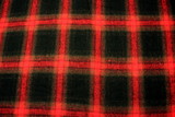 Red & Black Tartan Wool Shirting