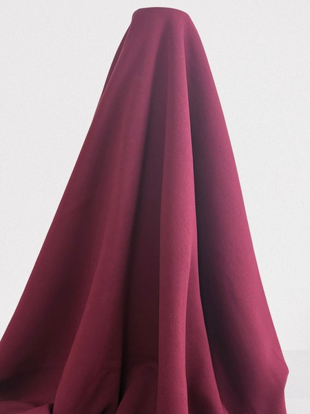 Burgundy Brushed Sweatshirting