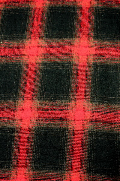 Red & Black Tartan Wool Shirting

