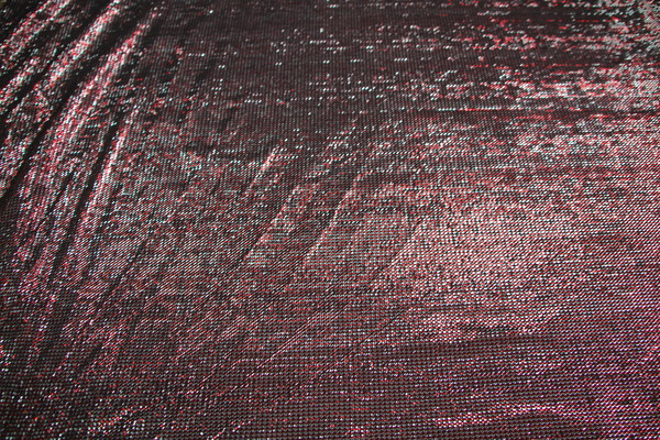  Mermaid Sparkling Mesh - Red & Silver New Image