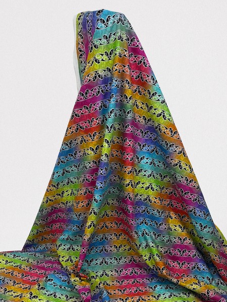 Rainbow Koru Design Kiwiana Cotton