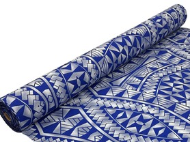 Blues Pacific Island Cotton Dobby