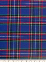 Classic Blue, Red & Green Brushed Cotton Check
