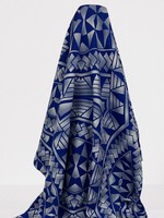 Blues Pacific Island Cotton Dobby