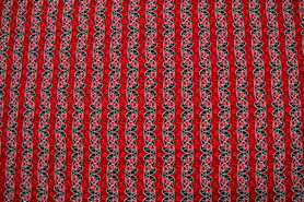 Red Koru Design Kiwiana Cotton