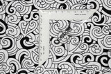 Black & White Moko Design Kiwiana Cotton