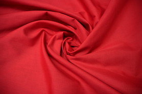 Red Plain Poplin