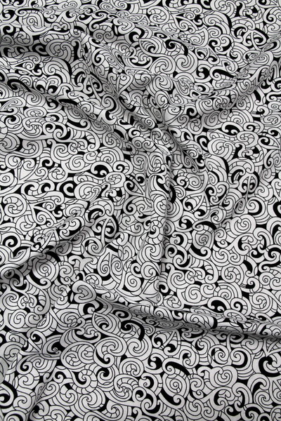 Black & White Moko Design Kiwiana Cotton