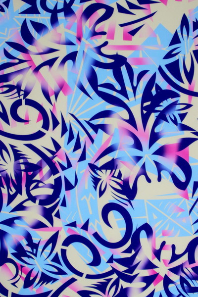 Bright Rainbow Tones Pasifika Digital Printed Mini Matt