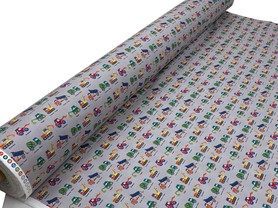 * REDUCED * Trucks, Cars & Diggers - Vehicle Printed Premium Cotton