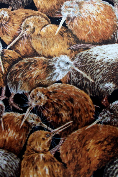 Crowded Kiwi Printed Kiwiana Cotton