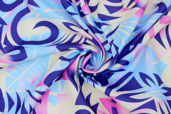 Bright Rainbow Tones Pasifika Digital Printed Mini Matt