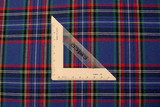 Classic Blue, Red & Green Tartan Brushed Cotton Check