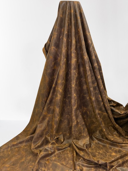 Tan & Black Animal Design Embossed Polyester