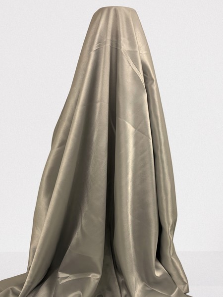 Smokey Grey Satin Backed Crepe