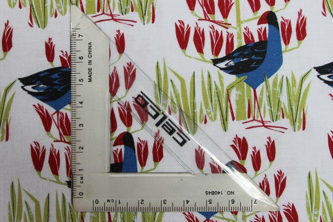 Pukeko Patch Printed Kiwiana Cotton