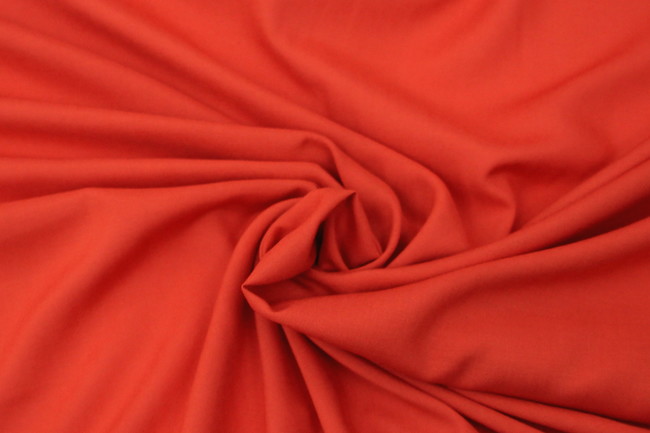 Tangerine Plain Rayon - Extra Wide 