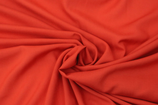 Tangerine Plain Rayon - Extra Wide 