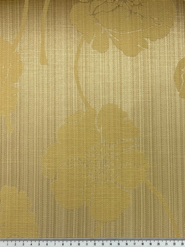 Gold Shimmering Floral Upholstery