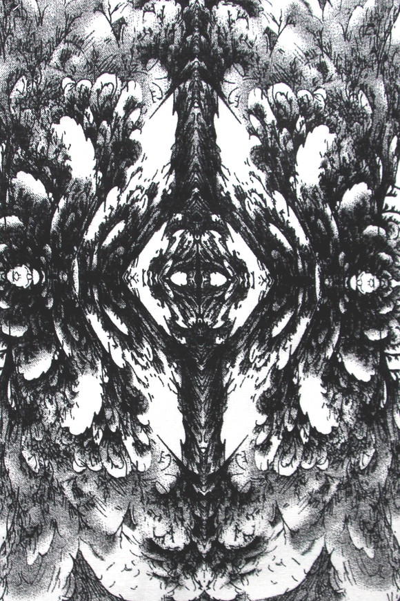 Black & White Graphic Tree Printed Linen Blend