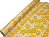 Yellow & White Floral Digital Printed Rayon