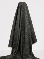 Charcoal Bubbles Printed Cotton
