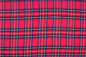 Classic Red, Blue & Green Brushed Cotton Check