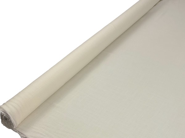 Cream Textured Rayon/Linen Blend