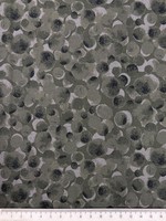Charcoal Bubbles Printed Cotton