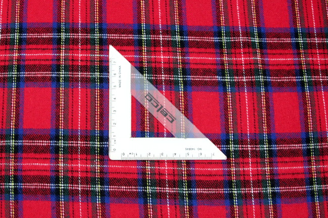 Classic Red, Blue & Green Brushed Cotton Check