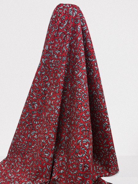 Red - Te Koripi Wae O Maui Design Kiwiana Cotton