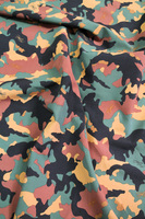 Green, Tan, Brown & Black Camo Shower-proof Nylon