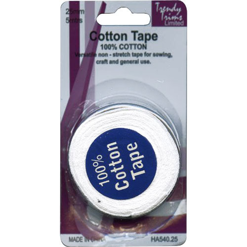 Cotton Tape - 6mm x 5m