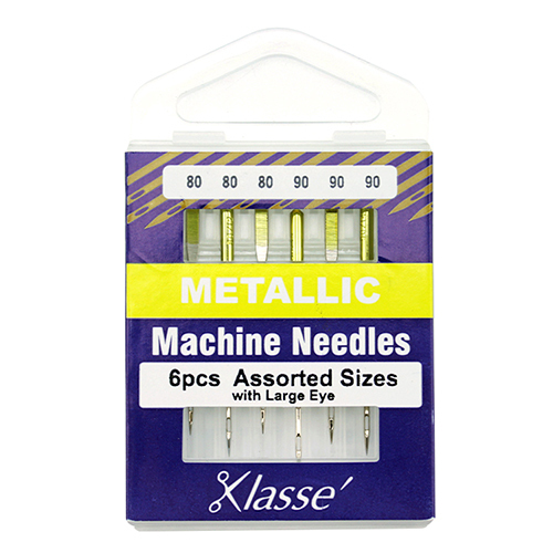 Sizes 80 and 90 Mix Metallic Machine Needles