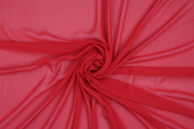 Pill Box Red Plain Chiffon