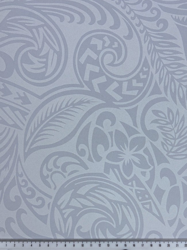 Fern - White on White Sturdy Stretch Knit